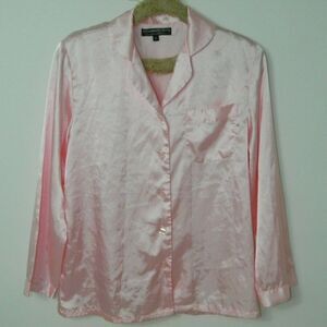 Alexander Del Rossa Pajama Top Pink Size: Medium‎